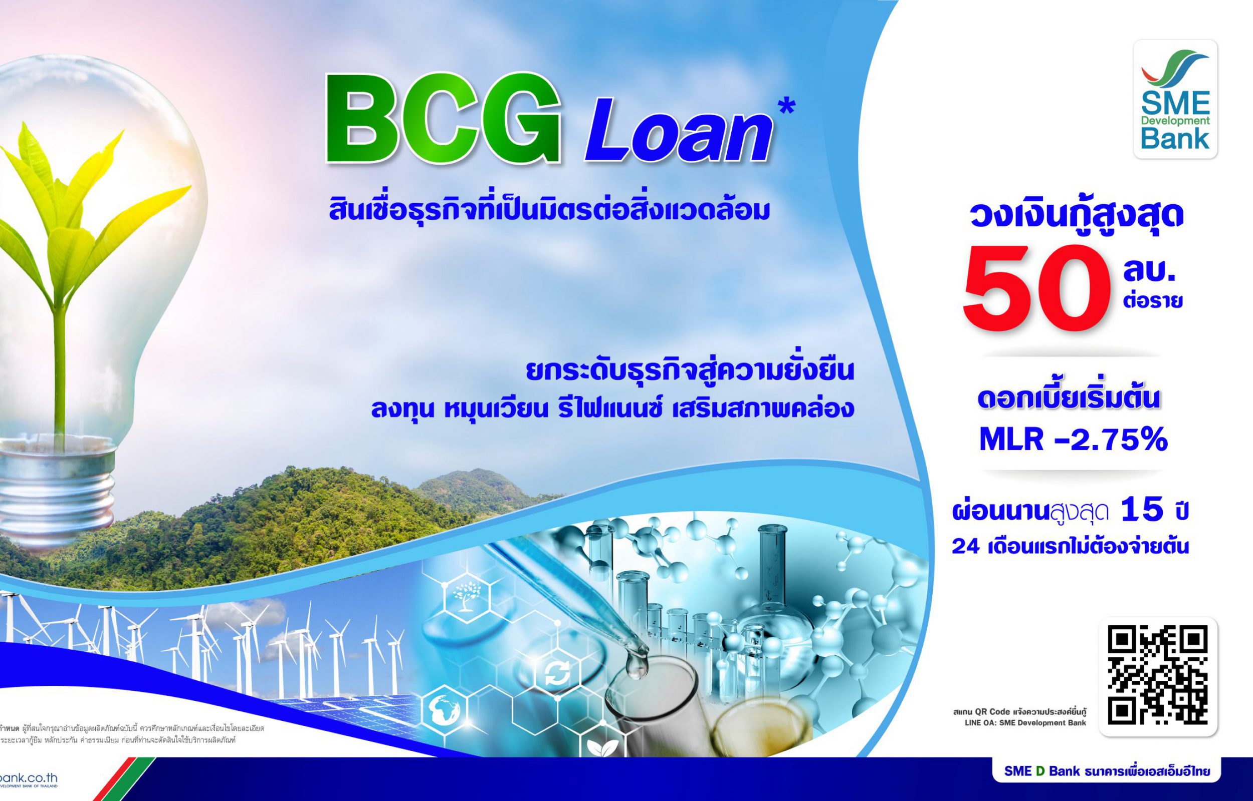 BCG Loan สินเชื่อธุรกิจที่เป็นมิตรต่อสิ่งแวดล้อม